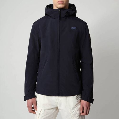 Navy Shelter Hooded Jacket - Napapijri - Modalova