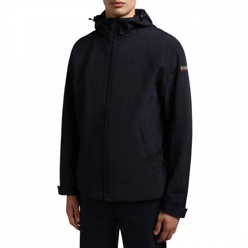 Navy Shelter Hooded Jacket - Napapijri - Modalova