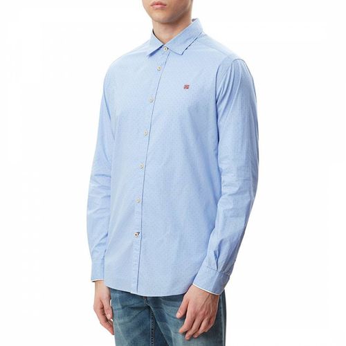 Light Blue Gasim Cotton Shirt - Napapijri - Modalova