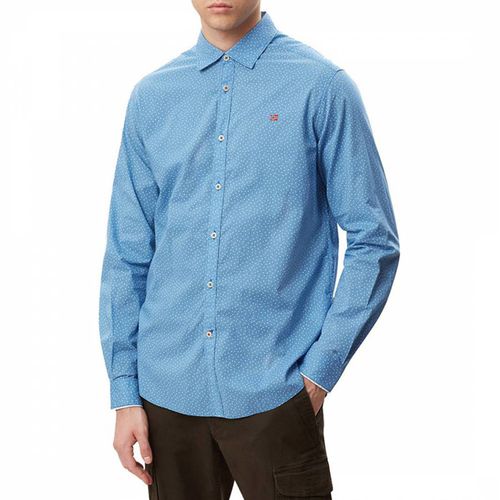 Blue Gasim Cotton Shirt - Napapijri - Modalova