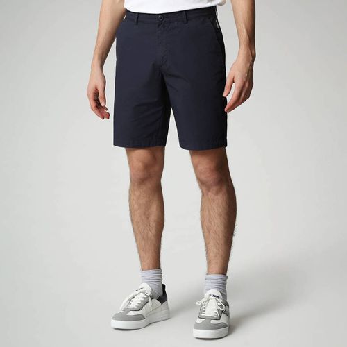 Navy Cotton Nakuru Bermuda Shorts - Napapijri - Modalova