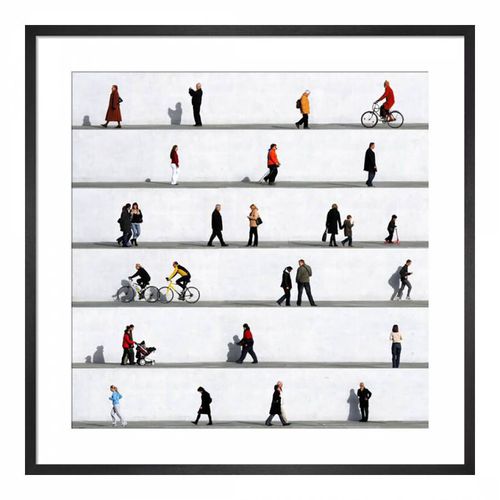 Wall People Detail No.6 Framed Print - Eka Sharashidze - Modalova