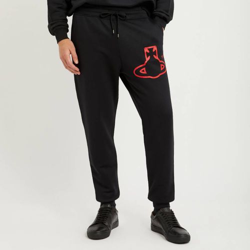 Black Printed Logo Cotton Joggers - Vivienne Westwood - Modalova