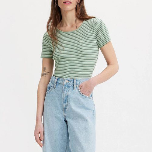 Green Stripe Cotton Blend T-Shirt - Levi's - Modalova