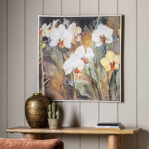 Floral Surprise 90x90cm Framed Canvas - Art Marketing by Gallery - Modalova