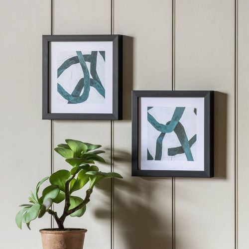 Knotted 25x25cm Set of 2 Framed Prints - Art Marketing by Gallery - Modalova