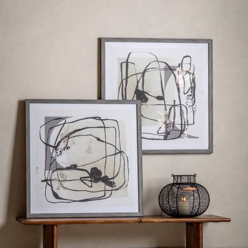 Abstract 80x80cm Set of 2 Framed Prints - Art Marketing by Gallery - Modalova