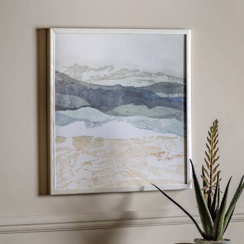 Mountain Line 1 70x70cm Framed Print - Art Marketing by Gallery - Modalova