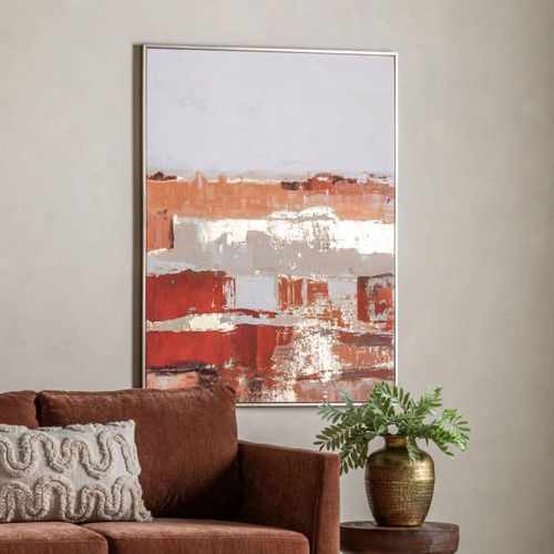 Aged Terracotta 120x90cm Framed Canvas - Art Marketing by Gallery - Modalova