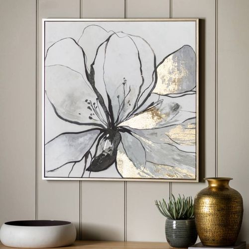 Floral Explosion 70x70cm Framed Canvas - Art Marketing by Gallery - Modalova