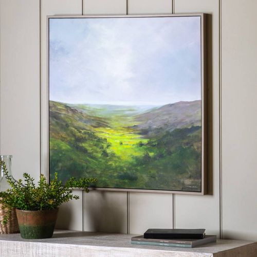 The Valley 70x70cm Framed Canvas - Art Marketing by Gallery - Modalova