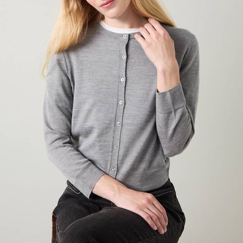 Light Grey Bonnie Wool Cardigan - L K Bennett - Modalova