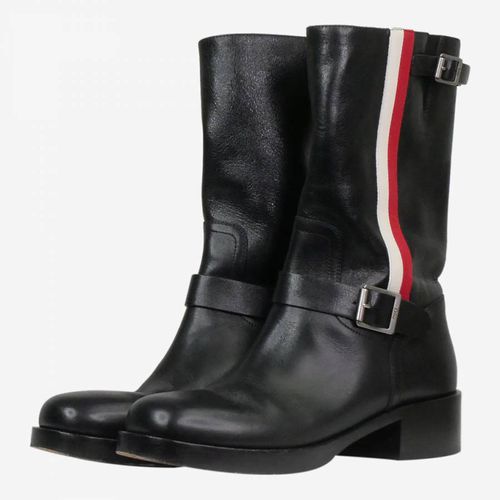 Black Leather Boots - Size UK 5.5 - Pre-Loved Christian Dior - Modalova