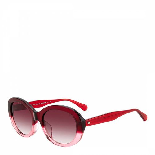 Pink Doubleshade Round Sunglasses - Kate Spade - Modalova