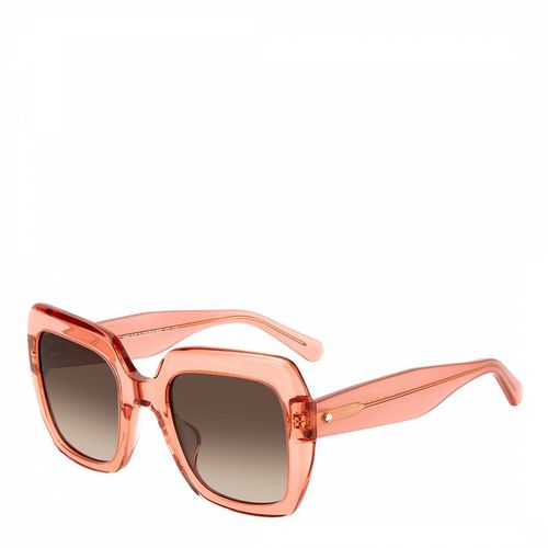 Peach Shaded Square Sunglasses - Kate Spade - Modalova
