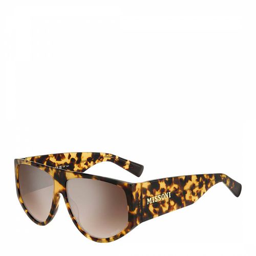 Brown Silver Flat Top Sunglasses - Missoni - Modalova