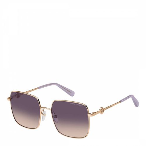 Gold Lilac Square Sunglasses - Marc Jacobs - Modalova