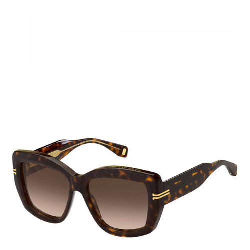 Havana Crystal Shaded Square Sunglasses - Marc Jacobs - Modalova