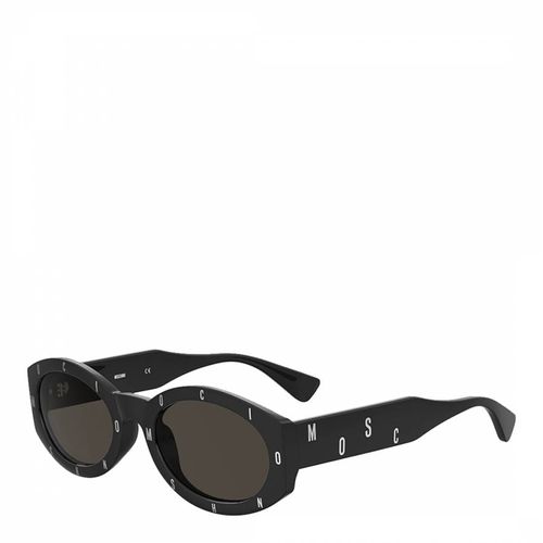 Black Oval Sunglasses - MOSCHINO - Modalova