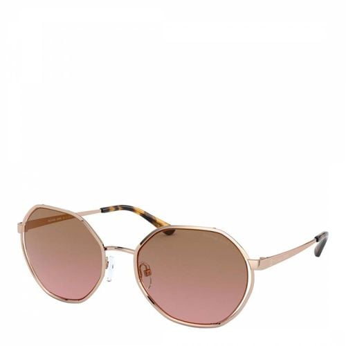 Michael Kors Gold Sunglasses 57mm - Michael Kors - Modalova