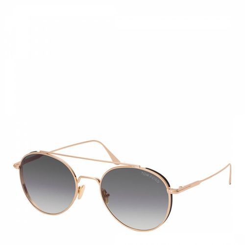 Men's Gold Tom Ford Sunglasses 54mm - Tom Ford - Modalova
