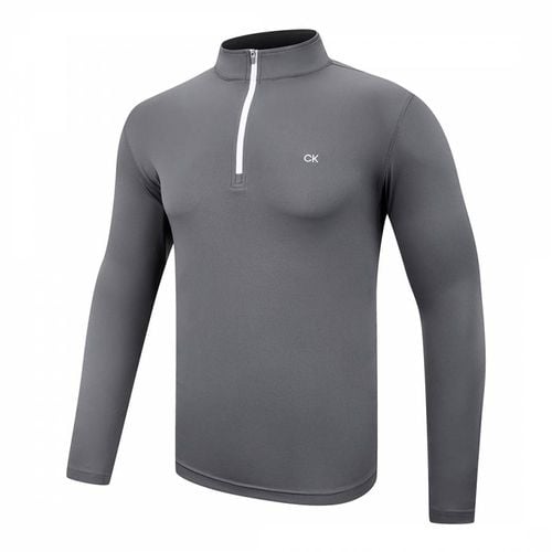 Charcoal Calvin Klein 1/4 Zip Midlayer - Calvin Klein Golf - Modalova