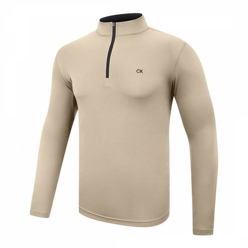 Beige Calvin Klein 1/4 Zip Midlayer - Calvin Klein Golf - Modalova