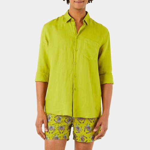 Green Linen Shirt - Vilebrequin - Modalova
