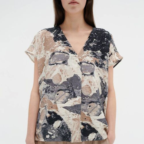 Multi V-Neck Printed T-Shirt - Inwear - Modalova