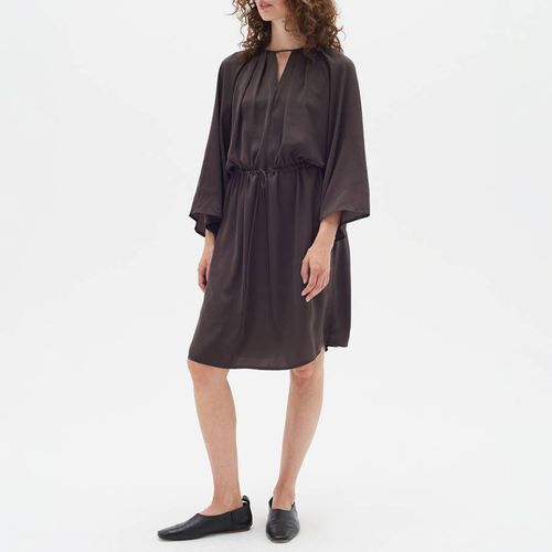 Brown V-Neck Midi Dress - Inwear - Modalova