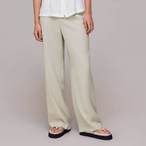 Stone Full Length Anna Trousers - WHISTLES - Modalova