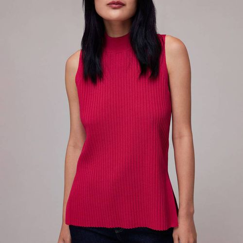 Red High Neck Ribbed Tunic - WHISTLES - Modalova