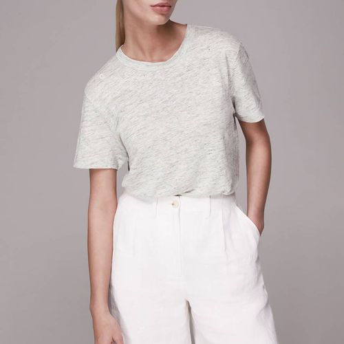 Grey Ultimate Linen T-Shirt - WHISTLES - Modalova