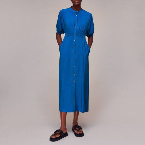 Blue Amber Midi Dress - WHISTLES - Modalova