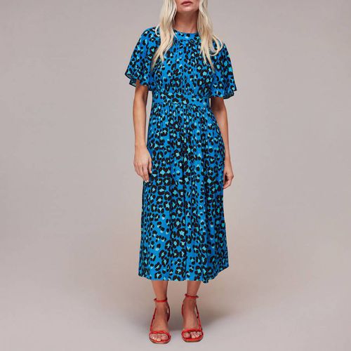 Blue Leopard Amelia Dress - WHISTLES - Modalova