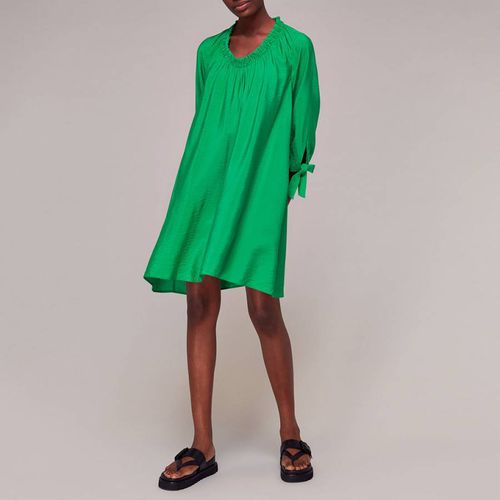 Green Lydia Gathered Trapeze Dress - WHISTLES - Modalova