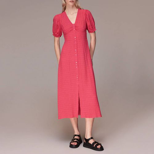 Pink Labyrinth Geo Print Midi Dress - WHISTLES - Modalova