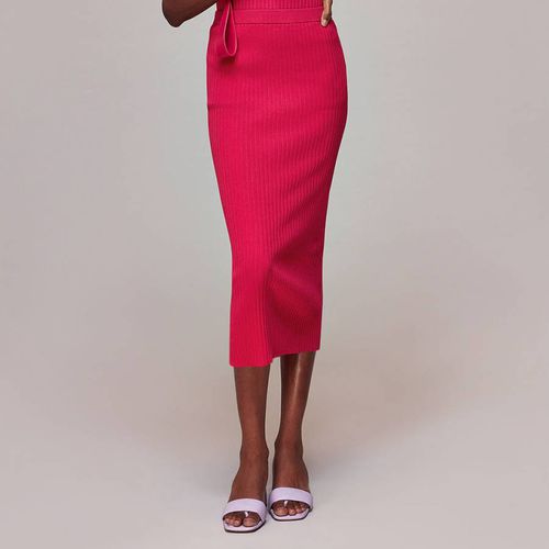 Pink Knitted Column Skirt - WHISTLES - Modalova