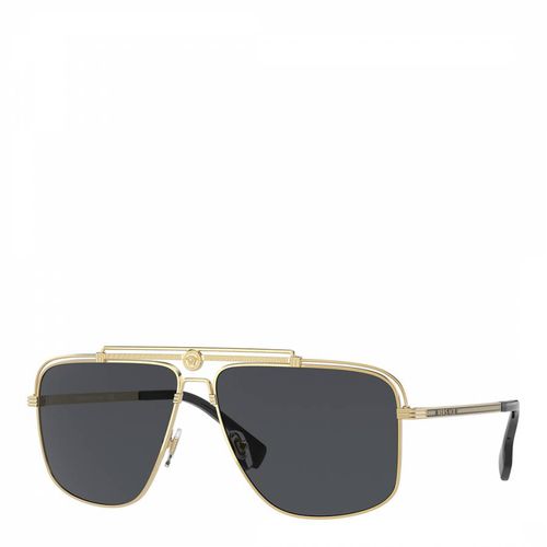 Men's Gold Versace Sunglasses 61mm - Versace - Modalova