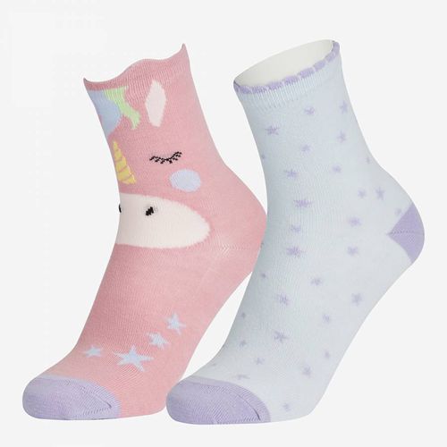 Pink/Blue Unicorn 2 Pack Socks - LeMieux - Modalova