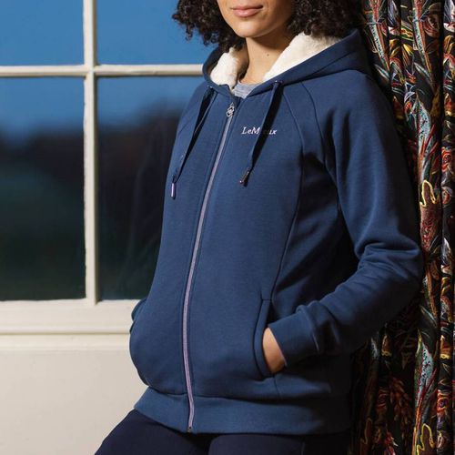 Navy Sherpa Lined Hoodie - LeMieux - Modalova