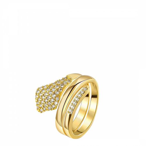 K Gold Serpent Cz Ring - Liv Oliver - Modalova