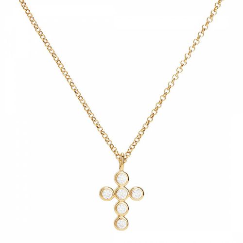 Gold Cross Pendant Charm - Rosie Fortescue Jewellery - Modalova
