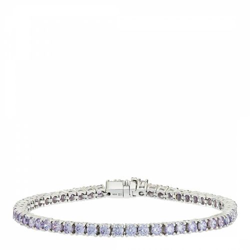 Tennis Bracelet with Lilac Stones - Rosie Fortescue Jewellery - Modalova