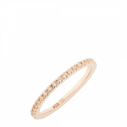 Stacking Ring with Champagne Stones - Rosie Fortescue Jewellery - Modalova