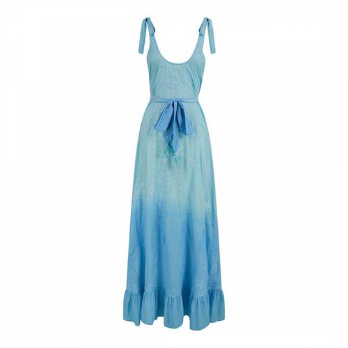 Blue Ombre Atzaro Maxi Dress - Pranella - Modalova