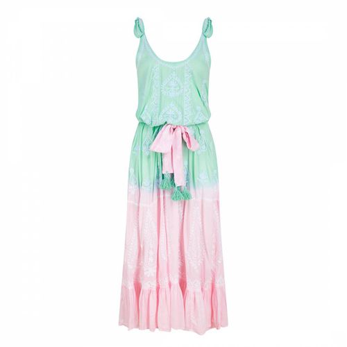 Pink and Blue Atzaro Maxi Dress - Pranella - Modalova