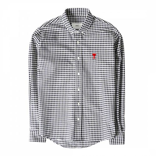 Unisex Check Cotton Oxford Shirt - AMI Paris - Modalova