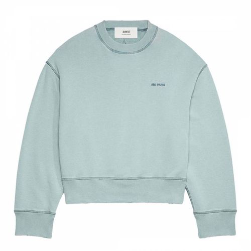 Unisex Fade Out Cotton Sweatshirt - AMI Paris - Modalova