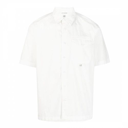White Popeline Cotton Shirt - C.P. Company - Modalova